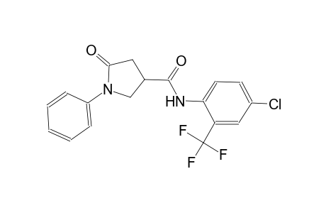 3-pyrrolidinecarboxamide, N-[4-chloro-2-(trifluoromethyl)phenyl]-5-oxo-1-phenyl-