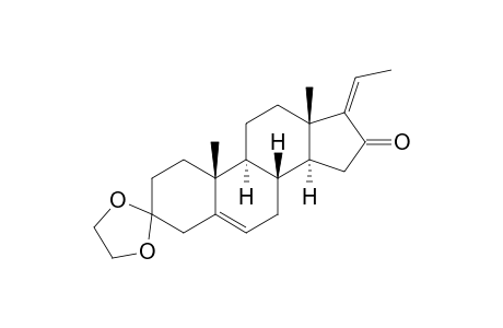 Pregna-5,17(20)-diene-3,16-dione, cyclic 3-(1,2-ethanediyl acetal), (17Z)-