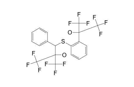 2-[(2,2,2-TRIFLUORO-1-HYDROXY-1-TRIFLUOROMETHYL)-ETHYL]-PHENYL-(3,3,3-TRIFLUORO-2-HYDROXY-1-PHENYL-2-TRIFLUOROMETHYL)-PROPYL-SULFIDE