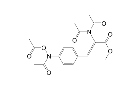 2-Propenoic acid, 3-[4-[acetyl(acetyloxy)amino]phenyl]-2-(diacetylamino)-, methyl ester, (Z)-