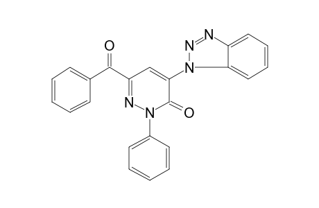 Pyridazin-3(2H)-one, 6-benzoyl-4-(1-benzotriazolyl)-2-phenyl-