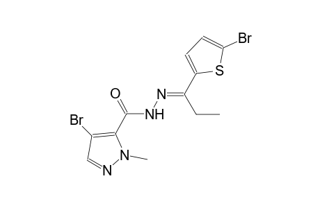 4-bromo-N'-[(E)-1-(5-bromo-2-thienyl)propylidene]-1-methyl-1H-pyrazole-5-carbohydrazide
