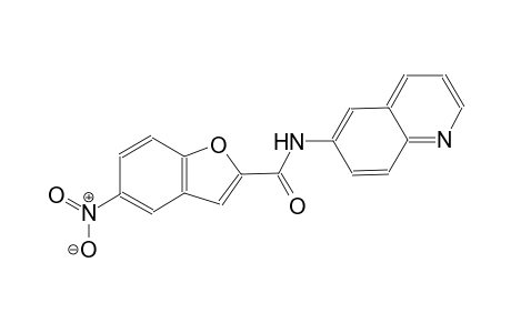 5-nitro-N-(6-quinolinyl)-1-benzofuran-2-carboxamide