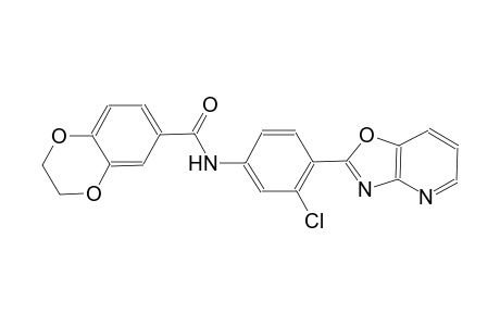 1,4-benzodioxin-6-carboxamide, N-(3-chloro-4-oxazolo[4,5-b]pyridin-2-ylphenyl)-2,3-dihydro-