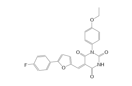 (5Z)-1-(4-ethoxyphenyl)-5-{[5-(4-fluorophenyl)-2-furyl]methylene}-2,4,6(1H,3H,5H)-pyrimidinetrione