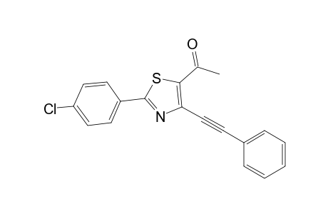 2-(4'-Chlorophenyl)-5-acetyl-4-[phenylethynyl]thiazole