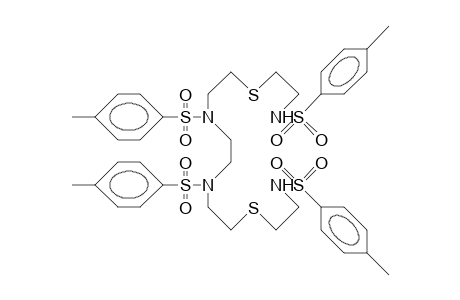 N,N',N'',N'''-Tetrakis(tolyl-P-sulfonyl)-1,14-(3,12-dithia-6,9-diaza)-tetradecane-diamine