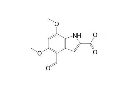 5,7-Dimethoxy-4-formylindole-2-carboxylic acid methyl ester