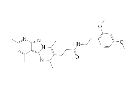 pyrido[2',3':3,4]pyrazolo[1,5-a]pyrimidine-3-propanamide, N-[2-(2,4-dimethoxyphenyl)ethyl]-2,4,8,10-tetramethyl-