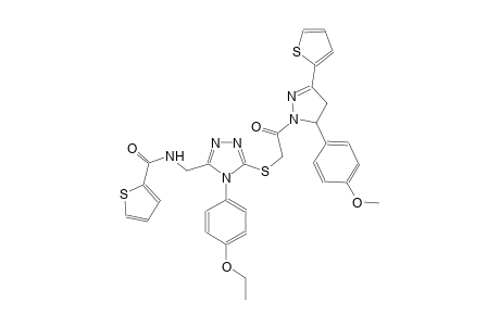 2-thiophenecarboxamide, N-[[5-[[2-[4,5-dihydro-5-(4-methoxyphenyl)-3-(2-thienyl)-1H-pyrazol-1-yl]-2-oxoethyl]thio]-4-(4-ethoxyphenyl)-4H-1,2,4-triazol-3-yl]methyl]-