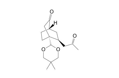 (1S*,4R*,5S*)-4-(5,5-Dimethyl-1,3-dioxan-2-yl)-5-(2-oxopropyl)bicyclo[2.2.2]octan-2-one