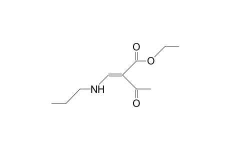 2-Acetyl-trans-3-propylamino-propenoic acid, ethyl ester