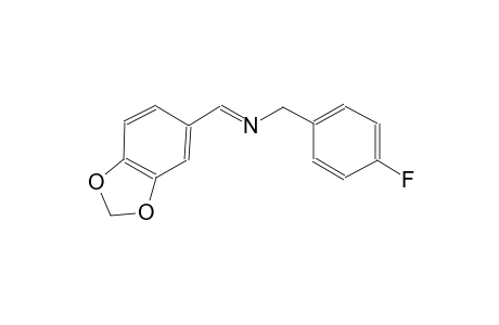 benzenemethanamine, N-[(E)-1,3-benzodioxol-5-ylmethylidene]-4-fluoro-