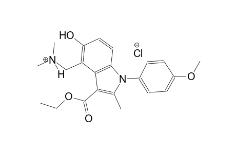 [3-(ethoxycarbonyl)-5-hydroxy-1-(4-methoxyphenyl)-2-methyl-1H-indol-4-yl]-N,N-dimethylmethanaminium chloride
