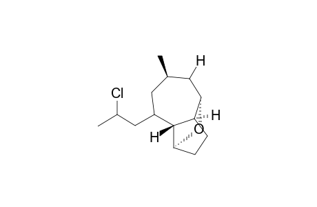 (1.beta.,5.beta.)-4.beta.-Methyl-6.alpha.,10.alpha.-epoxy-7.alpha.-(2-(2-chloropropyl))bicyclo[5.3.0]decane