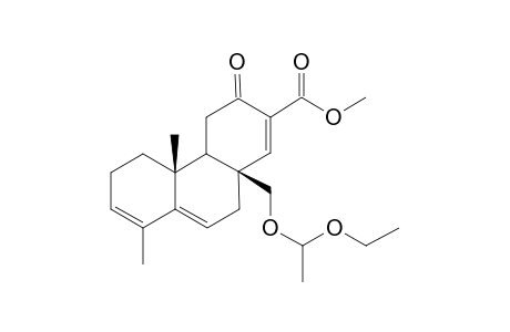 4a,4b,5,6,10,10a-Hexahydro-10a.beta.-[(1-ethoxyethoxy)methyl-2-methoxycarbonyl-4b.beta.,8-dimethyl-3(4H)-phenanthrenone