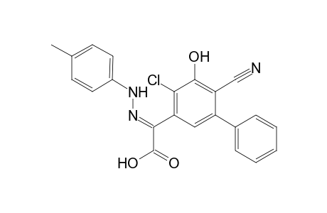 3-Hydroxy-2-cyano-4-chloro-5-{[(p-tolyl)ylhydrazo]glyoxalyl}-biphenyl