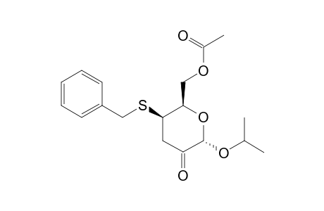 2-PROPYL-6-O-ACETYL-4-S-BENZYL-3-DEOXY-4-THIO-ALPHA-D-THREO-HEXOPYRANOSID-2-ULOSE