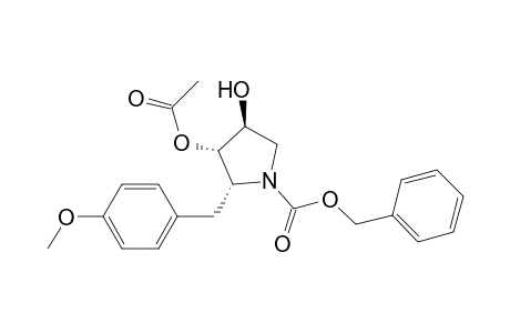 (2r,3s,4s)-3-acetoxy-n-(benzyloxycarbonyl)-4-hydroxy-2-(4-methoxybenzyl)pyrrolidine