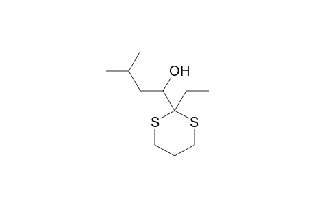 1-(2-Ethyl-1,3-dithian-2-yl)-3-methyl-1-butanol