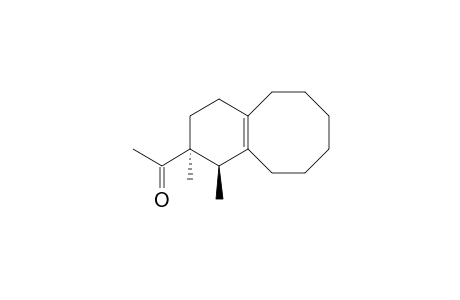 (r-9,c-10)-1-{9,10-Dimethylbicyclo[6.4.0]dodec-1(8)-en-10-yl}ethan-1-one