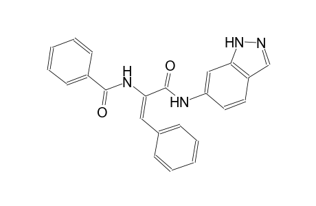N-{(E)-1-[(1H-indazol-6-ylamino)carbonyl]-2-phenylethenyl}benzamide