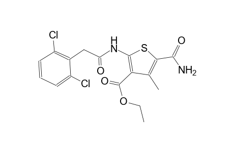 ethyl 5-(aminocarbonyl)-2-{[(2,6-dichlorophenyl)acetyl]amino}-4-methyl-3-thiophenecarboxylate