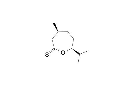 (4S,7S)-7-isopropyl-4-methyloxepane-2-thione