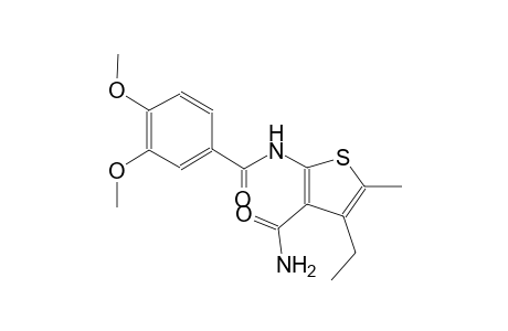 2-[(3,4-dimethoxybenzoyl)amino]-4-ethyl-5-methyl-3-thiophenecarboxamide