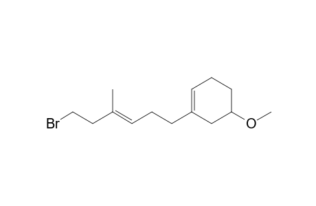 1-[(E)-6-bromanyl-4-methyl-hex-3-enyl]-5-methoxy-cyclohexene