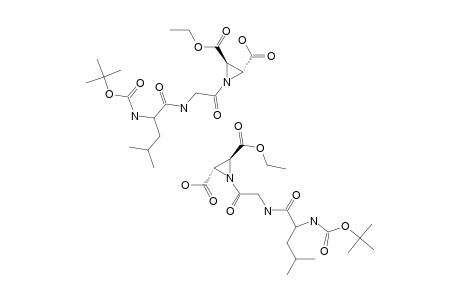 (2R,3R/2S,3S)-1-[N-(TERT.-BUTOXYCARBONYL)-(S)-LEUCYL-GLYCYL]-3-ETHOXYCARBONYL-AZIRIDINE-2-CARBOXYLIC-ACID