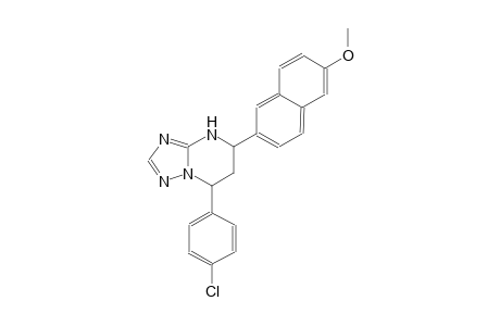 [1,2,4]triazolo[1,5-a]pyrimidine, 7-(4-chlorophenyl)-4,5,6,7-tetrahydro-5-(6-methoxy-2-naphthalenyl)-