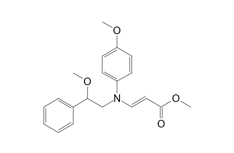 (E)-Methyl 3-[(p-methoxyphenyl)(2'-methoxy-2'-phenylethyl)amino]acrylate