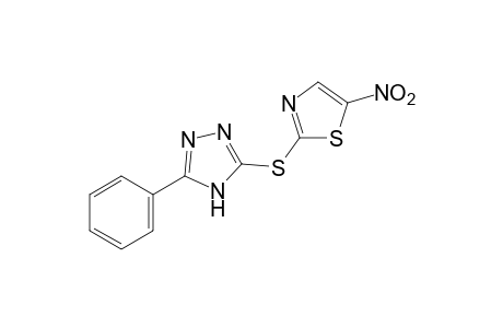 5-nitro-2-[(5-phenyl-4H-1,2,4-triazol-3-yl)thio]thiazole
