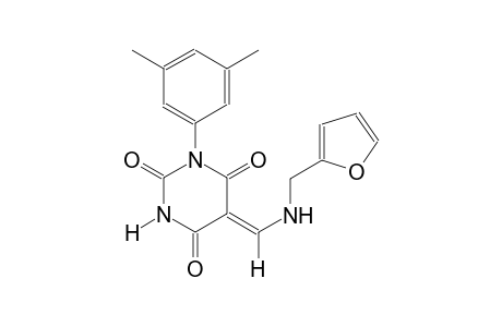 (5Z)-1-(3,5-dimethylphenyl)-5-{[(2-furylmethyl)amino]methylene}-2,4,6(1H,3H,5H)-pyrimidinetrione