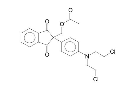 2-{4'-[N.N-bis(Chloroethyl)amino]phenyl}-2-(acetoxymethyl)-1,3-dioxobenzocyclopent-2-ene