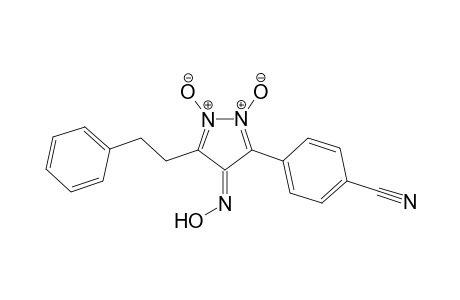 3-(p-Cyanophenyl)-5-(2'-phenylethyl)-pyrazol-4-one - Oxime - 1,2-dioxide