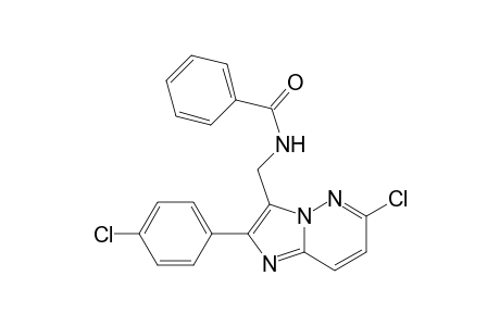 N-[[6-chloranyl-2-(4-chlorophenyl)imidazo[1,2-b]pyridazin-3-yl]methyl]benzamide