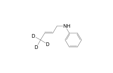 Benzenamine, N-(2-butenyl-4,4,4-D3)-, (E)-