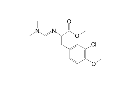 2-([(dimethylamino)methylene]amino)-3-(3-chloro-4-methyloxy-phenyl)propanoic acid, methyl ester