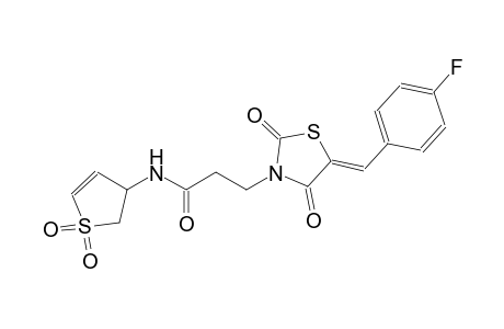 3-thiazolidinepropanamide, N-(2,3-dihydro-1,1-dioxido-3-thienyl)-5-[(4-fluorophenyl)methylene]-2,4-dioxo-, (5Z)-