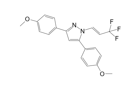 (E)-3,5-Bis(4-methoxyphenyl)-1-(3,3,3-trifluoroprop-1-en-1-yl)-1H-pyrazole