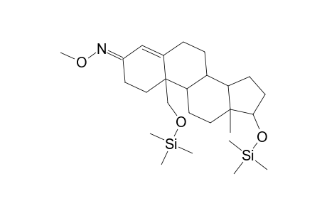 Androst-4-en-3-one, 17,19-bis[(trimethylsilyl)oxy]-, O-methyloxime, (17.beta.)-