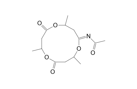 4,8,12-Trimethyl-10-(acetylimino)-1,5,9-trioxacyclodecane-2,6-dione