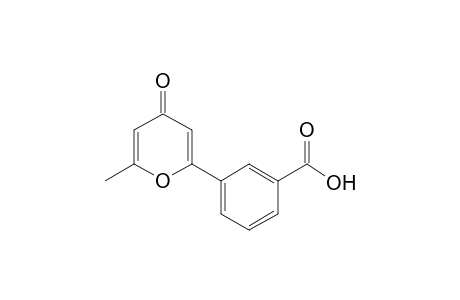 3-(6-Methyl-4-oxo-4H-pyran-2-yl)benzoic acid