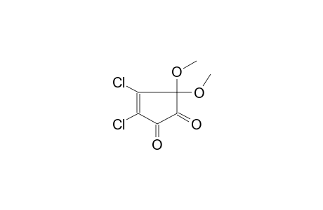 4,5-DICHLORO-3,3-DIMETHOXY-4-CYCLOPENTEN-1,2-DIONE