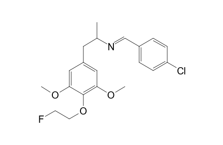 1-(4-Chlorophenyl)-N-(1-[4-(2-fluoroethoxy)-3,5-dimethoxyphenyl]propan-2-yl)methanimine
