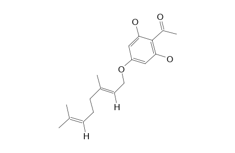 4-(1'-GERANYLOXY)-2,6-DIHYDROXYACETOPHENONE