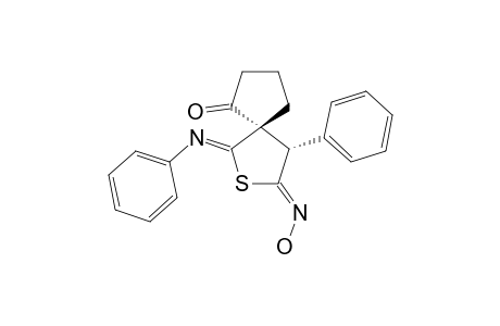 5'-HYDROXYIMINO-4'-PHENYL-2'-PHENYLIMINO-1-OXO-2',3',4',5'-TETRAHYDROSPIRO-[CYCLOPENTANE-2,3'-THIOPHENE]