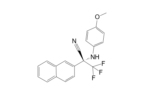 (R)-3,3,3-trifluoro-2-((4-methoxyphenyl)amino)-2-(naphthalen-2-yl)propanenitrile